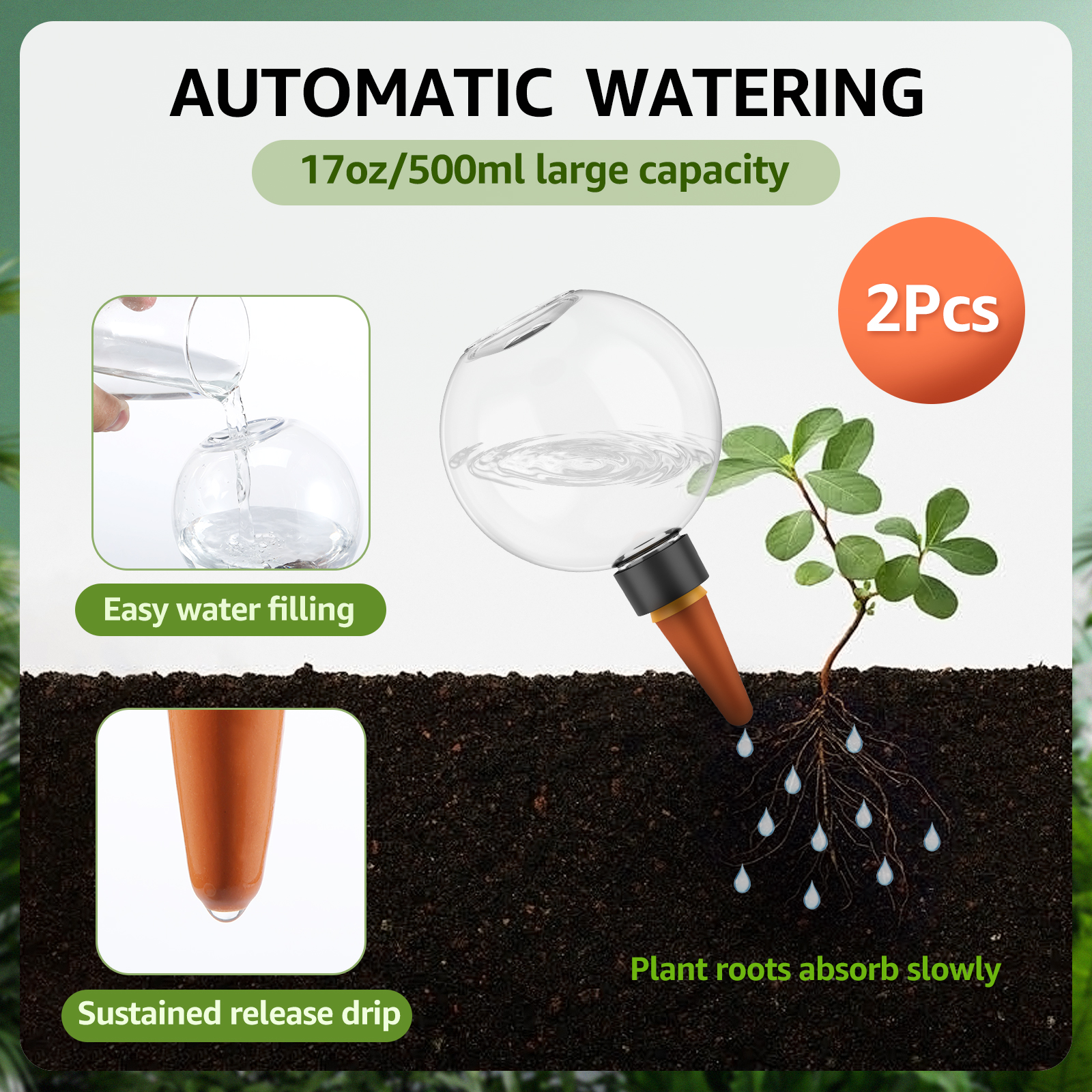 2/4Pcs 500ML Automatic Drip Ir - Plant Parent 리뷰 및 가격