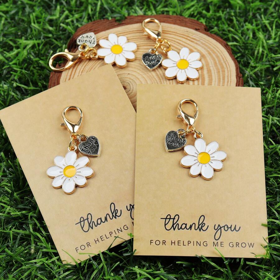 Enamel Daisy Keychains With Th - Parent Of Plant 리뷰 및 가격