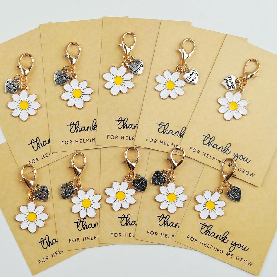 Enamel Daisy Keychains With Th - Parent Of Plant 리뷰 및 가격