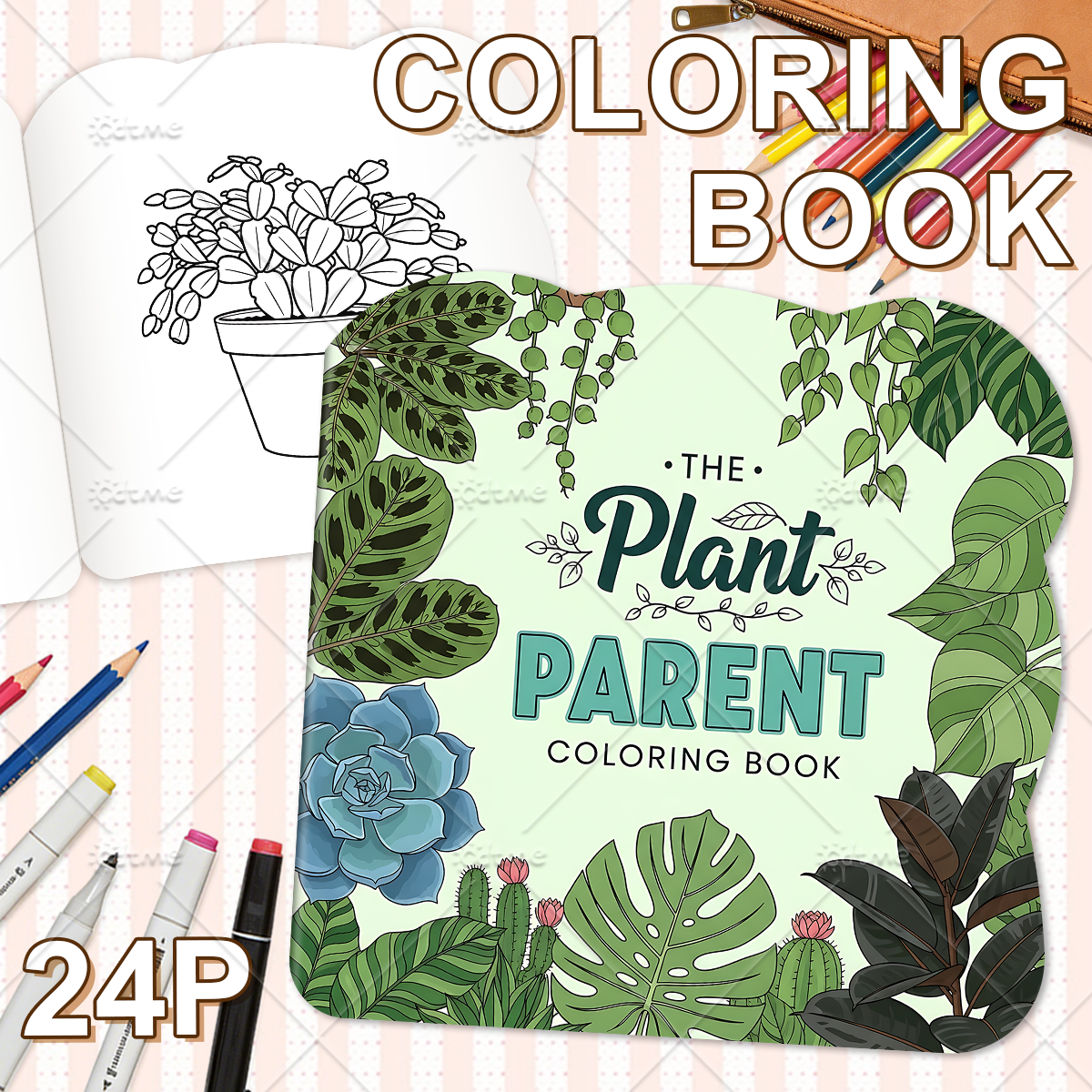 THE Plant PARENTE Coloring Boo - Parent Of Plant 리뷰 및 가격